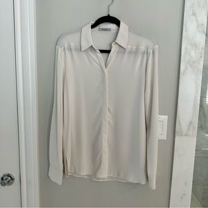 MM Lafleur Sheer Button Down Size 4